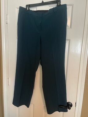 Ann Taylor Women's Hunter Green Trousers Curvy Fit NWT